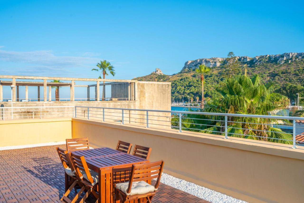 Terrazza Sella Del Diavolo - Vista Mare - Wifi Ac Apartment Cagliari Bagian luar foto