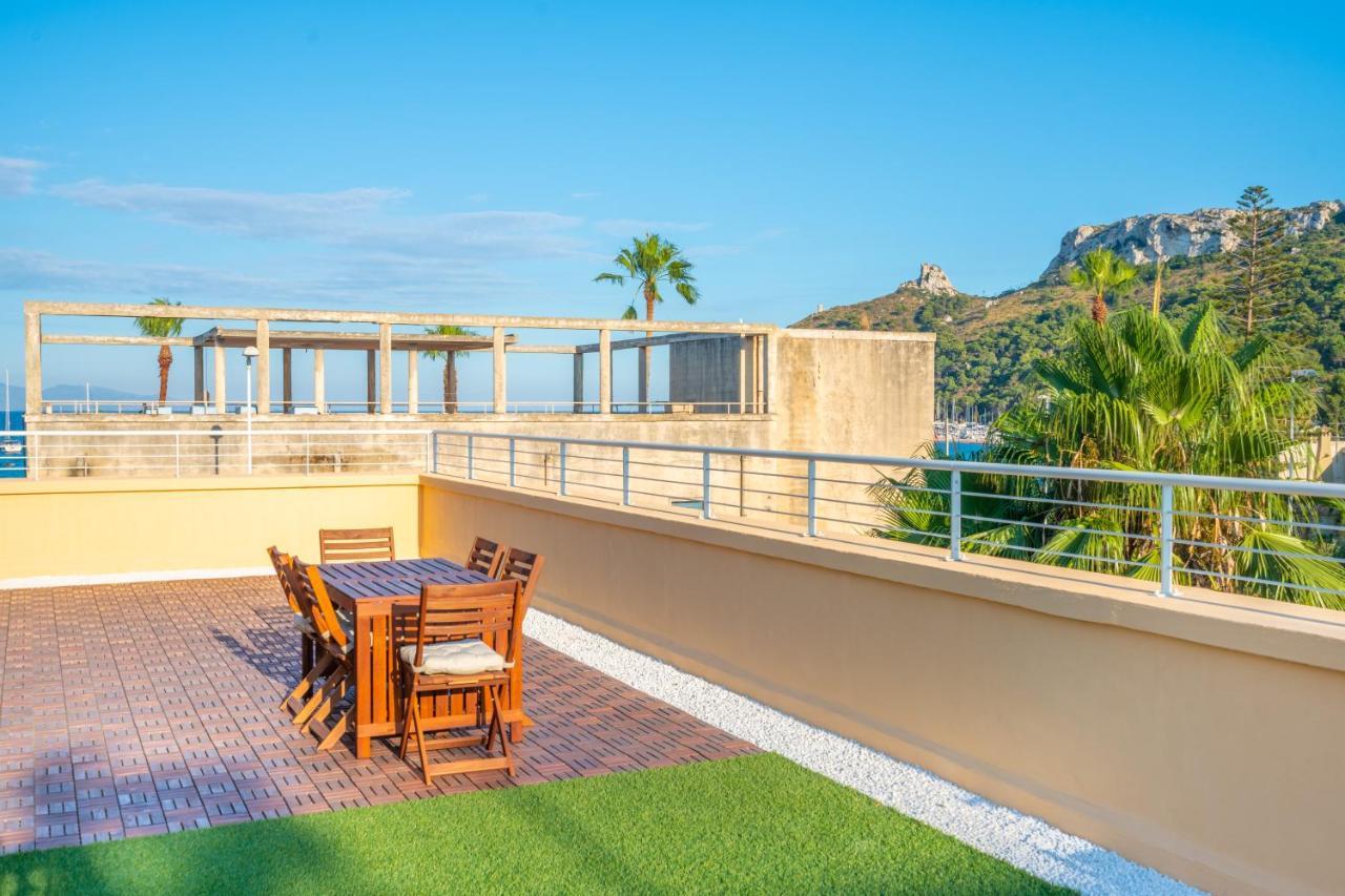 Terrazza Sella Del Diavolo - Vista Mare - Wifi Ac Apartment Cagliari Bagian luar foto