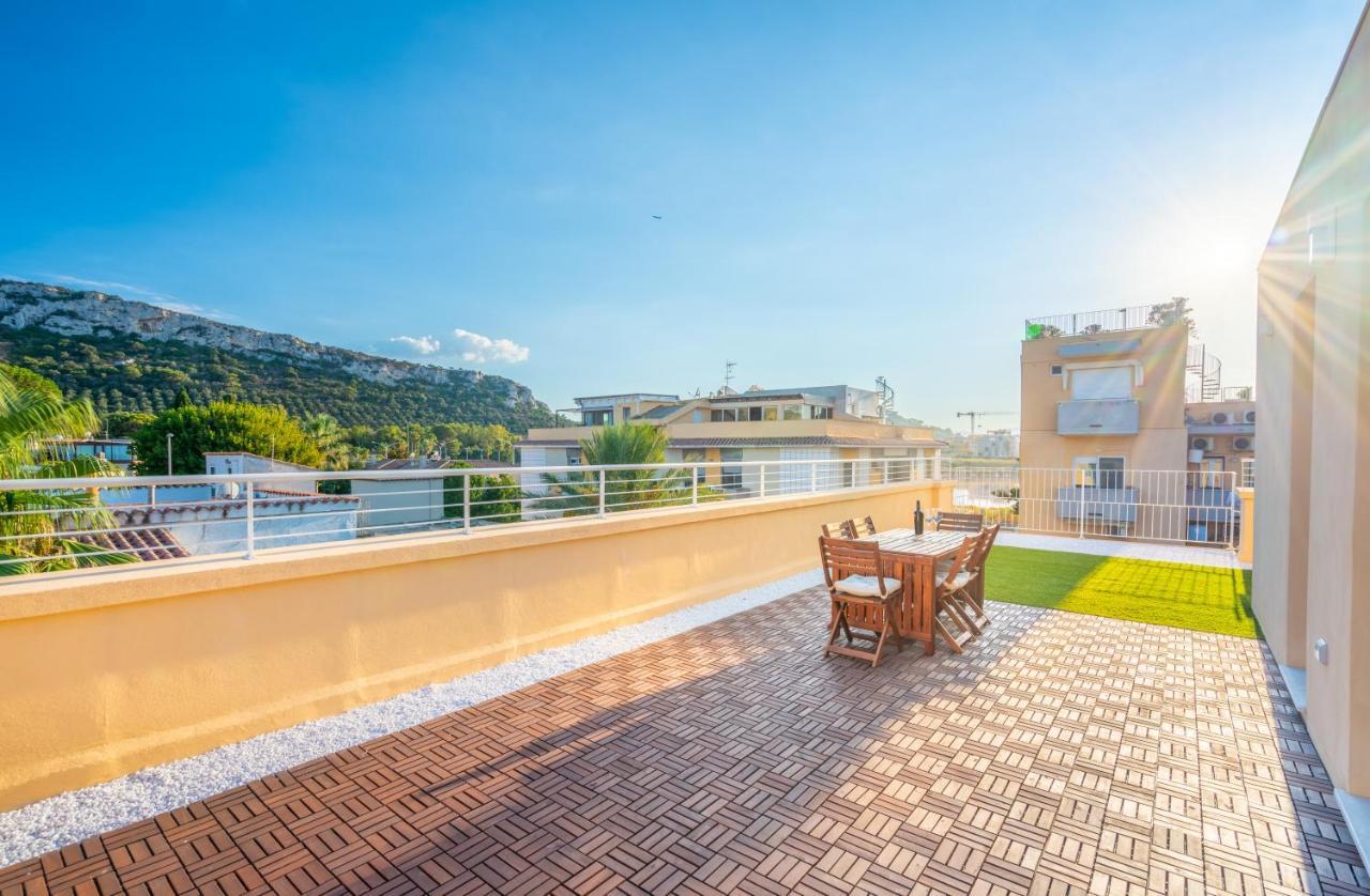 Terrazza Sella Del Diavolo - Vista Mare - Wifi Ac Apartment Cagliari Bagian luar foto